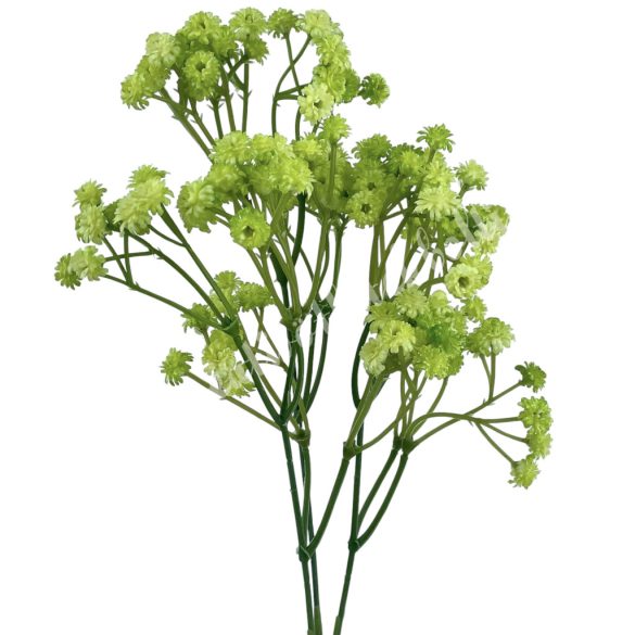 Fátyolvirág ág, zöld, 63 cm