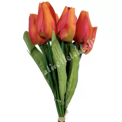 Tulipán köteg, narancs, 35 cm