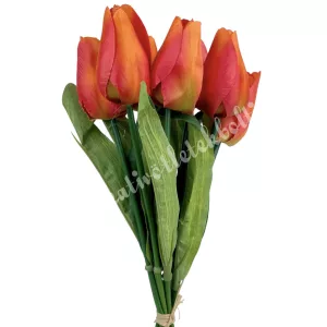 Tulipán köteg, narancs, 35 cm