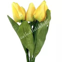 Tulipán köteg, sárga, 35 cm
