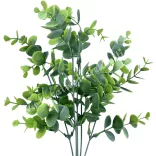 Eukaliptusz csokor, hamvas zöld, 32 cm