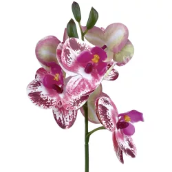 Real touch orchidea ág, rózsaszín-mályva, 43 cm