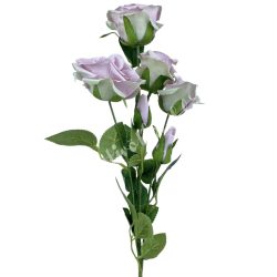 Selyem rózsaszál, vintage rózsaszín, 60 cm