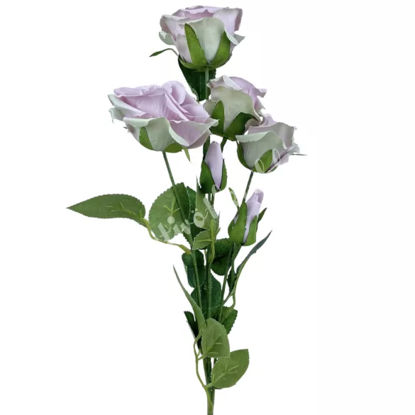 Selyem rózsaszál, vintage rózsaszín, 60 cm