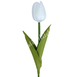 Gumi tulipán, fehér, 33 cm