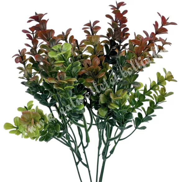 Bukszus csokor, zöld-barna, 33 cm