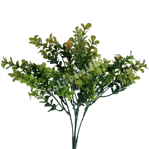 Bukszus csokor, zöld-okker, 33 cm