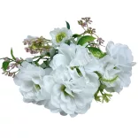 Dália csokor, fehér, 31 cm