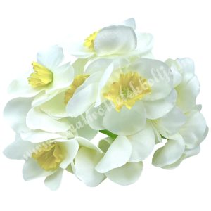 Nárcisz köteg, fehér-sárga, 41 cm