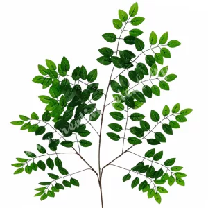 Akáclevél ág, zöld, 65 cm