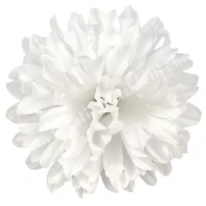 Krizantém fej, fehér, 13 cm