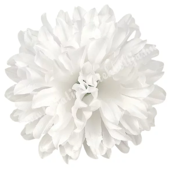 Krizantém fej, fehér, 13 cm