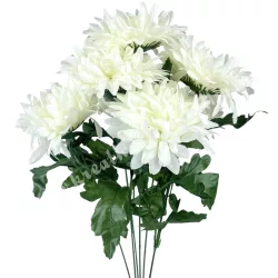 Krizantém csokor, krém, 53 cm