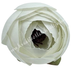 Boglárka virágfej, törtfehér, 4 cm