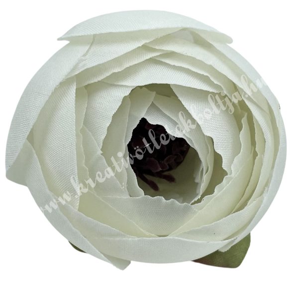 Boglárka virágfej, törtfehér, 4 cm