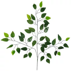 Fikuszlevél ág, zöld, 62 cm