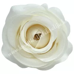 Rózsa virágfej, krém, 5 cm