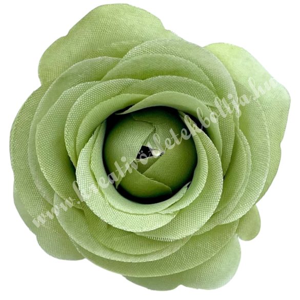 Rózsa virágfej, zöld, 5 cm