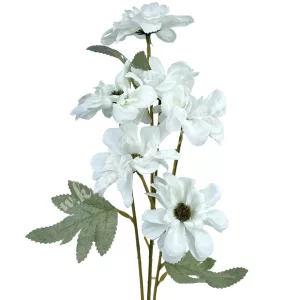 Szellőrózsa szál, fehér, 58 cm