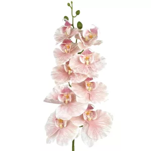 Real touch orchidea ág, púder, 96 cm