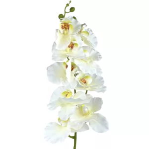 Real touch orchidea ág, törtfehér, 96 cm