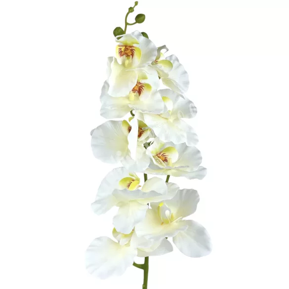 Real touch orchidea ág, törtfehér, 96 cm