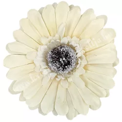 Gerbera virágfej, elefántcsont, 11 cm
