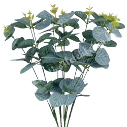 Eukaliptusz csokor, hamvas zöld, 45 cm