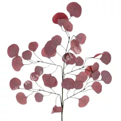 Eukaliptusz ág, bordó, 66 cm