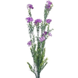 Zöld csokor virággal, lila, 60 cm