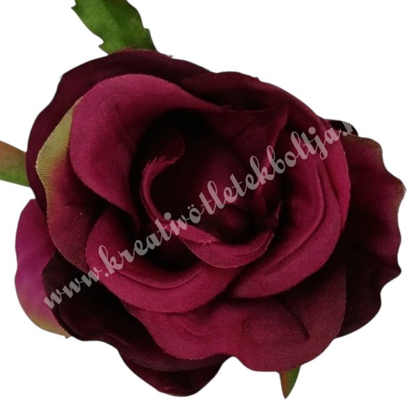 Rózsa virágfej, burgundi, 5,5 cm