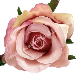 Rózsa virágfej, mályva-rózsaszín, 5,5 cm