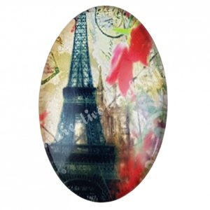 Eiffel tornyos cabochon, 2x3 cm