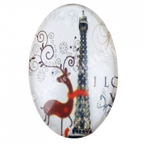 Eiffel tornyos cabochon, 2x3 cm