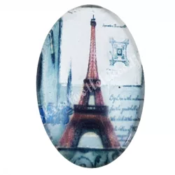 Eiffel tornyos cabochon, 2x3 cm