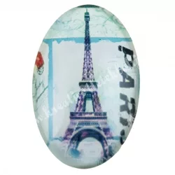 Eiffel tornyos cabochon, 2x3 cm