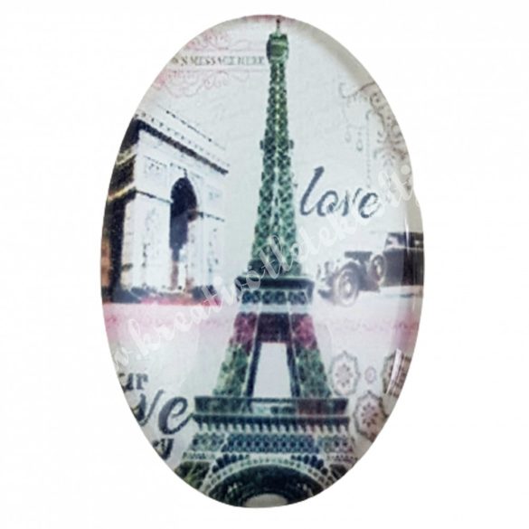 Eiffel tornyos cabochon, 2x3 cm