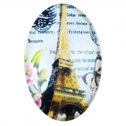 Eiffel tornyos cabochon, 2x3 cm