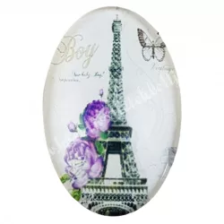 Eiffel tornyos cabochon, 2x3 cm
