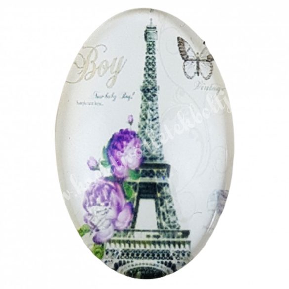 Eiffel tornyos cabochon, 2x3 cm