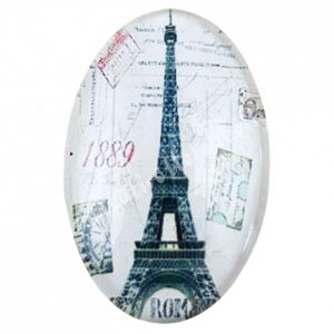 Eiffel tornyos cabochon, 2x3 cm