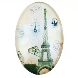 Eiffel tornyos cabochon, 2x3 cm
