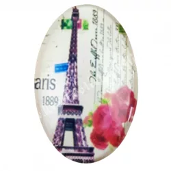 Eiffel tornyos cabochon, 2x3 cm