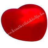 Műanyag szív led világítással, piros, 6,5x3 cm