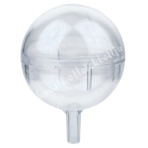 Műanyag bonbontartó, kétrészes, 4x5 cm