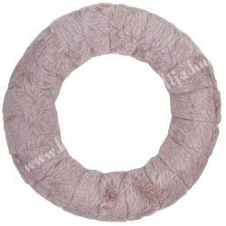 Szőrmés koszorúalap, mályva, 25 cm