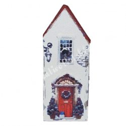 MDF karácsonyi ház, 4,2x10,5 cm
