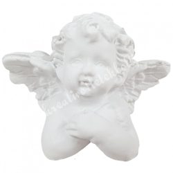 Polyresin könyöklő angyal, 4,5x3,5 cm