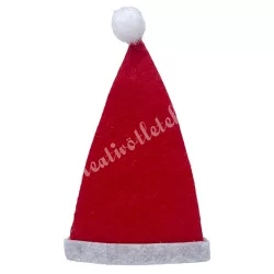 Mini mikulás sapka, 3,5x6,5 cm