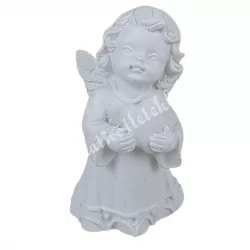 Polyresin angyal, csillaggal, 4,5x7,5 cm